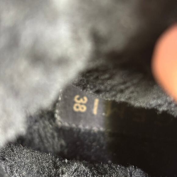 M.Gemi Gaia Boots EU 38 Black Puffer Quilted Plush Lined Italy Water Resistant - Picture 8 of 12